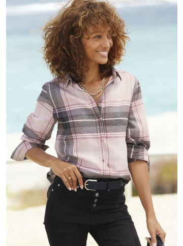 Buffalo Hemdbluse in rosa-schwarz kariert