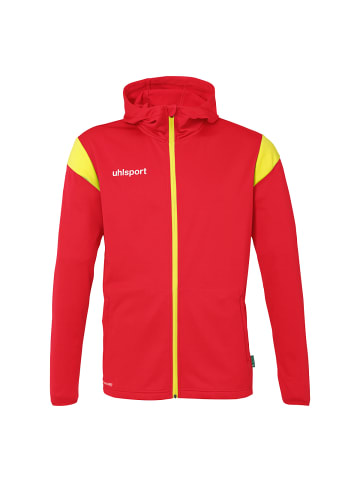 uhlsport  Kapuzenjacke Squad 27 Track Hood in rot/limonengelb