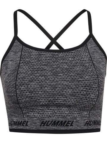 Hummel Hummel Top Hmlte Training Damen Atmungsaktiv Feuchtigkeitsabsorbierenden Nahtlosen in BLACK MELANGE