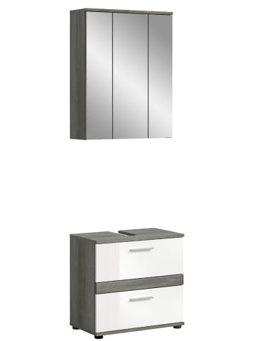 ebuy24 Badmöbelset Blake (2-teilig) Weiß 60 x 34 cm