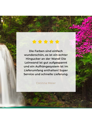 MuchoWow Leinwand bilder Magischer Wasserfall (BxH)