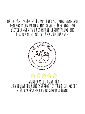 Mr. & Mrs. Panda handtuch gäste wc Storch mit Spruch in Weiß