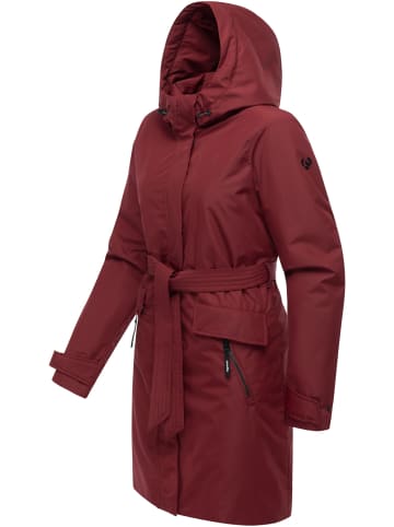 ragwear Langmantel Horatia Warm YOUMODO in Wine Red