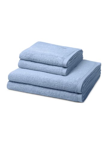 Ross 2 X Handtuch 2 X Duschtuch im Set Vita in Himmelblau
