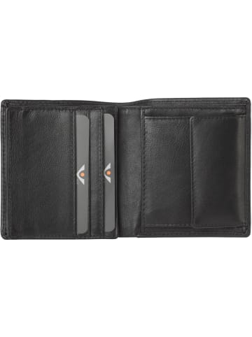 VLD VOi Leather Design Soft Uli Geldbörse RFID Leder 8 cm in schwarz