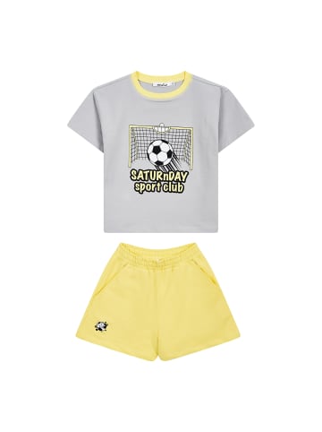 SATURNDAY 2-tlg. Outfit in Grau / Gelb