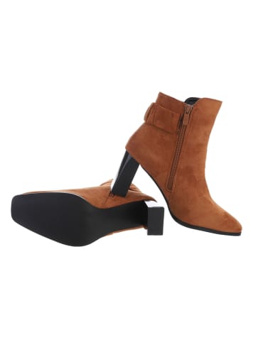 Ital-Design Stiefelette in Camel