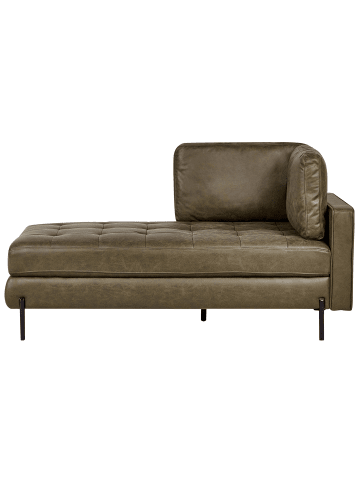 Beliani Chaiselongue REBAIS in Grün/Schwarz - (W) 172 x (H) 85 x (L) 85 cm