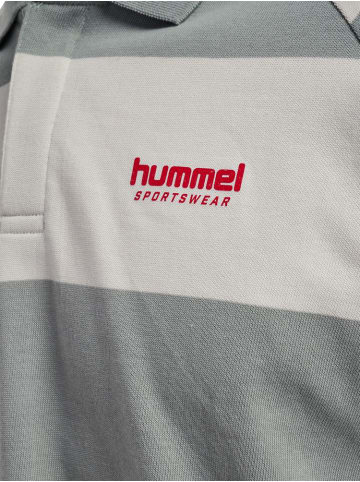 Hummel Longsleeve "Loose Striped Polo Longsleeve" in Grau