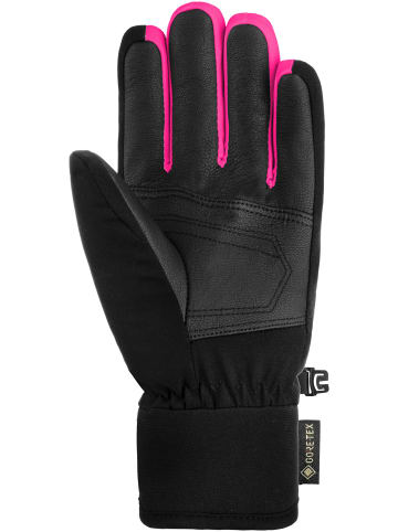 Reusch Fingerhandschuhe Travis GORE-TEX Junior in 7771 blck/blck melang/pink glo