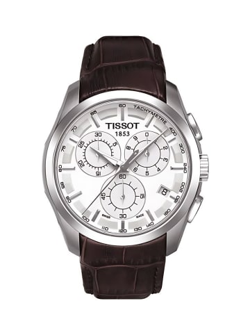 Tissot Couturier Uhr silber braun T035.617.16.031.00