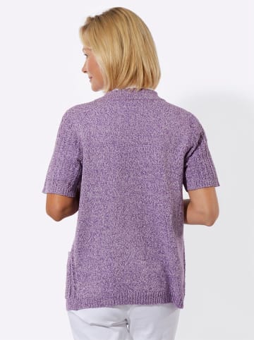 WITT WEIDEN Strickjacke in lila-ecru-meliert