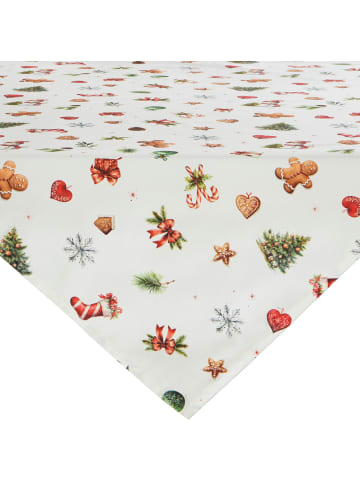 Erwin Müller Baumwolle Mitteldecke in creme-bunt