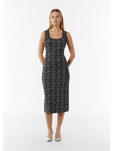 comma Kleid lang in Schwarz