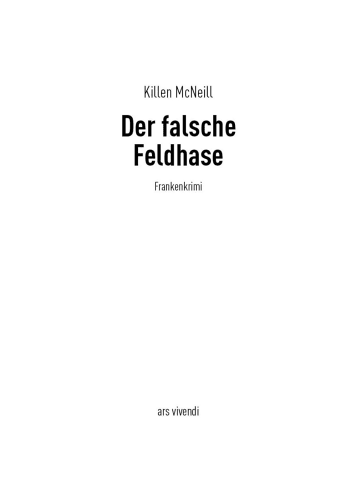 ars vivendi Der falsche Feldhase | Frankenkrimi