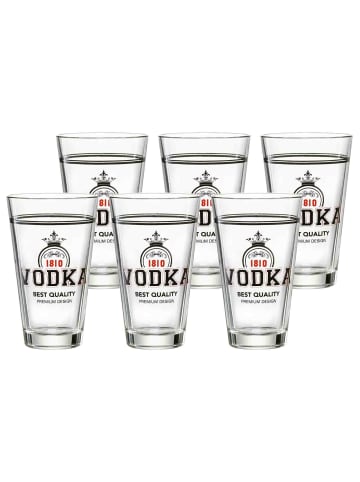 Ritzenhoff & Breker 6er Set Vodka Becher SPIRITS 330 ml in transparent