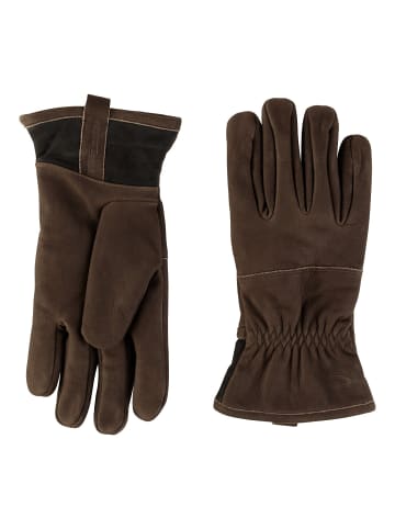 Camel Active Lederhandschuhe in Dunkelbraun