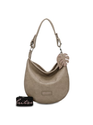 Fritzi aus Preußen Eco Hobo Schultertasche 31 cm in mud