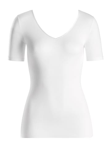 Hanro T-Shirt Cotton Seamless Kurzarm in Weiß