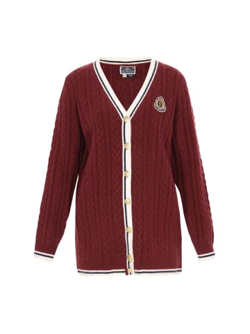 DreiMaster Women Cardigan in wine red navy offwhite