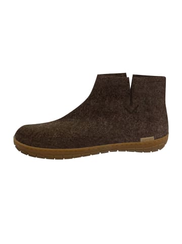 glerups Boots Kautschuksohle in Nature brown