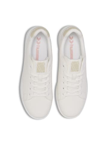 Hummel Schnürsenkel Sneaker Court Line Lebensstil Erwachsene in WHITE/BONE WHITE