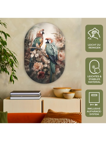 OnlyWow Ovales Wandbild Baltimorefarben