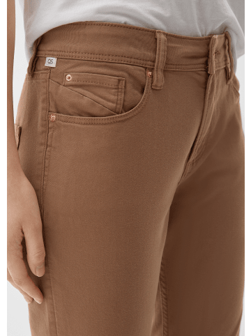 QS Jeans-Hose 3/4 in Braun