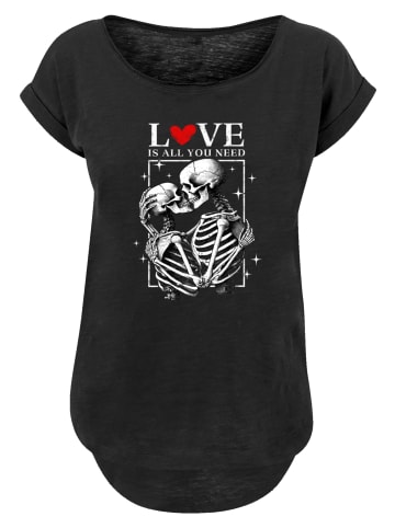 F4NT4STIC Long Cut T-Shirt Love is all you need in schwarz