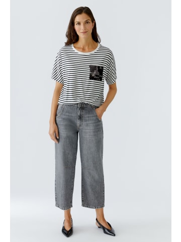 Oui T-Shirt in white black