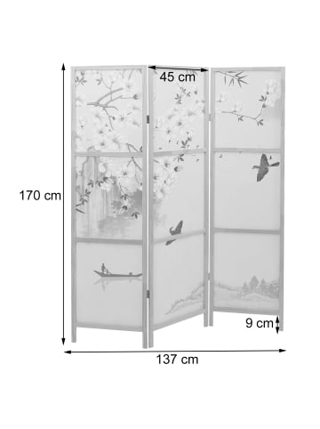 MCW Paravent O70 Naturmotive 170x137cm, Flusslandschaft