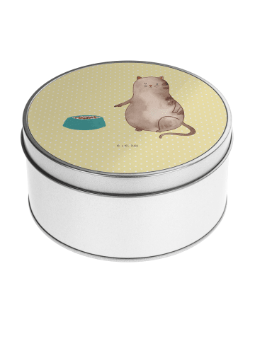 Mr. & Mrs. Panda Kaffeedose Katze Fressen ohne Spruch in Gelb Pastell