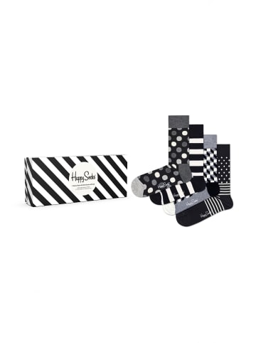 Happy Socks Socken 4-Pack Classic Black & White Socks Gift Set in multi_coloured