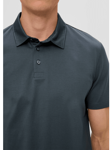 s.Oliver BLACK LABEL Polo-Shirt kurzarm in Grau