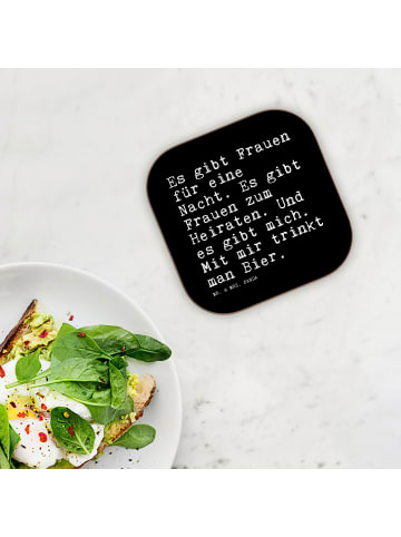 Mr. & Mrs. Panda Getränkeuntersetzer Es gibt Frauen für... mit S... in Schwarz