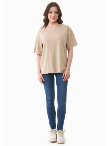 Organication T-Shirt "WOR17227" in Zartbeige