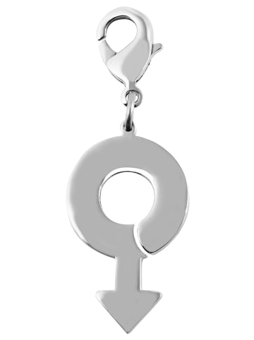 Adeliás Unisex Anhänger – Charmanhänger aus Edelstahl in silber