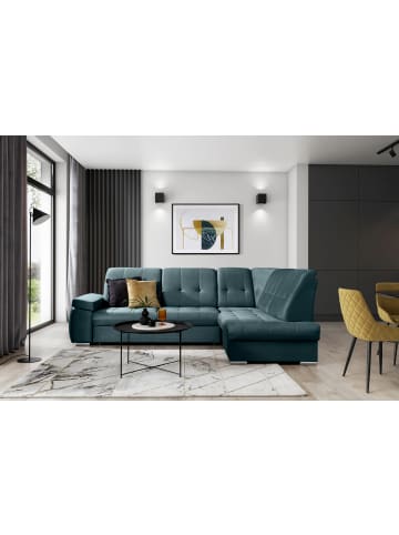 MF Design Saido Recamiere Rechts in Petrol -  (L) 272 x (B) 272 x (H) 95 cm