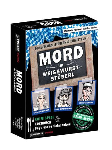 Gmeiner-Verlag Gesellschaftsspiel Mord im Weisswurststüberl in Bunt