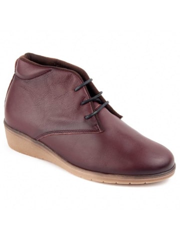 Purapiel Boots Keilstiefelette Akila in Bordeaux