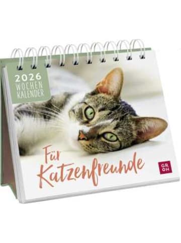 Groh Kalender - Mini-Wochenkalender 2026: Für Katzenfreunde
