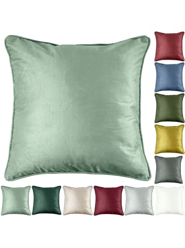 JACK Dekokissen 45x45cm Samt inkl. Füllung Einfarbig in Mint