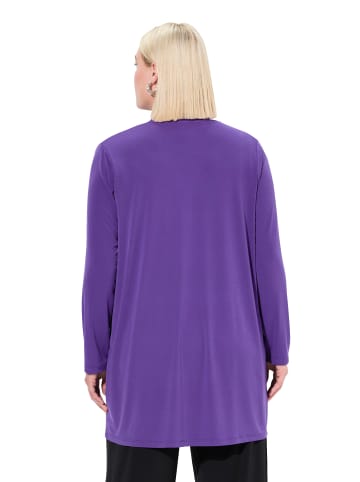 Ulla Popken Shirtjacke in dunkel saphir