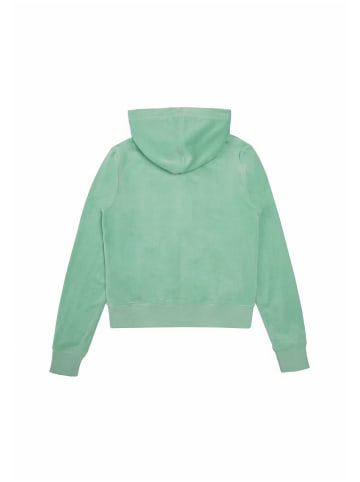 Juicy Couture Juicy Couture Zip-Kapuzenpullover in greyed jade