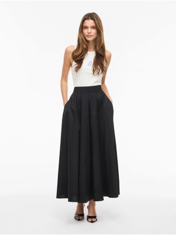 Vila VIVALENCIA HW ANKLE SKIRT/2 in Black Beauty