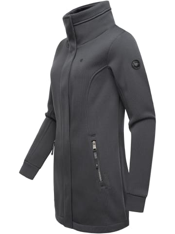 ragwear Sweatjacke Letrice Bonded in Dark Grey