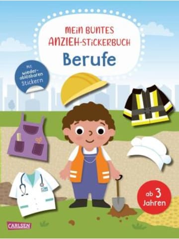 Carlsen Buch - Mein buntes Anzieh-Stickerbuch: Berufe