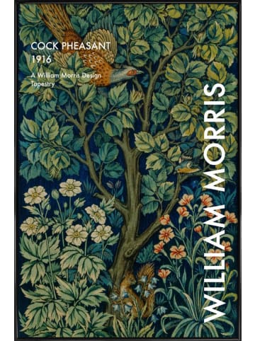 Juniqe Poster in Kunststoffrahmen "William Morris - Cock Pheasant, 1916" in Grün