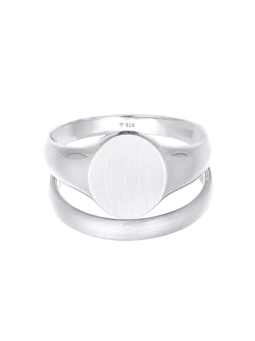 KUZZOI Ring für Herren in silber