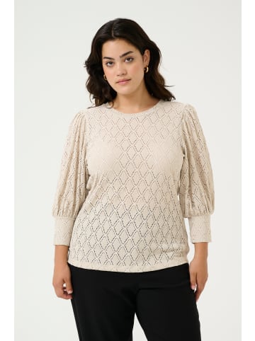 KAFFE curve Langarm-Bluse KCtia Regular fit in Feather Gray